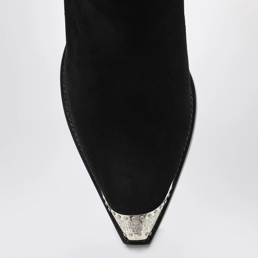 Sartore - Black suede Wax ankle boot Brand Shoes