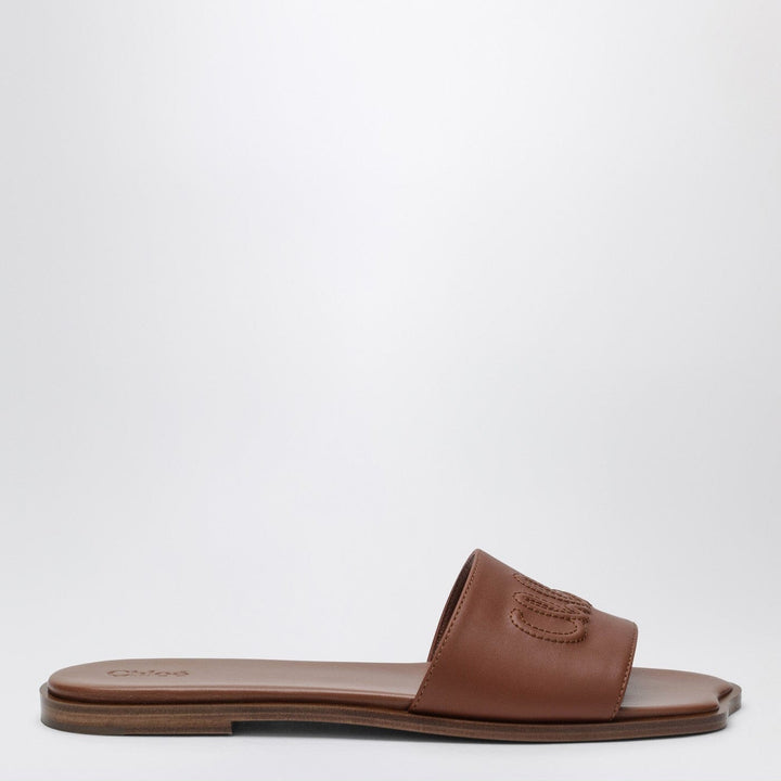 Shoes Soleil mules in Ginger Brown leather Brand
