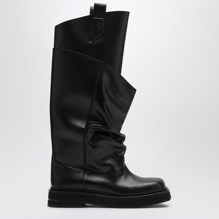 Shoes The Attico - Black leather La Passeggiata boots Brand