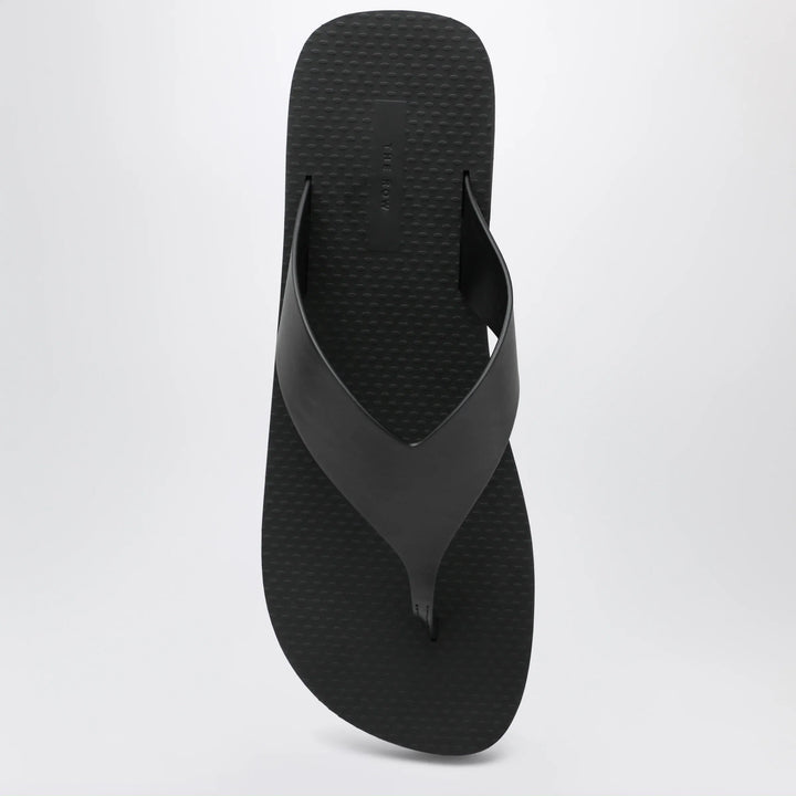 The Row - Dune Ginza classic leather sandal black Brand Shoes
