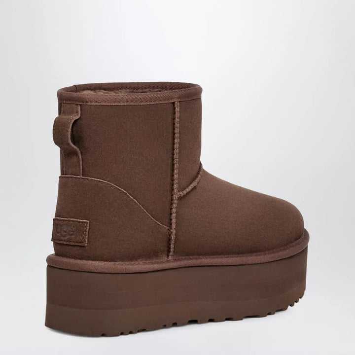 UGG - Classic Mini Boots With Brown Platform Brand Shoes 1 US
