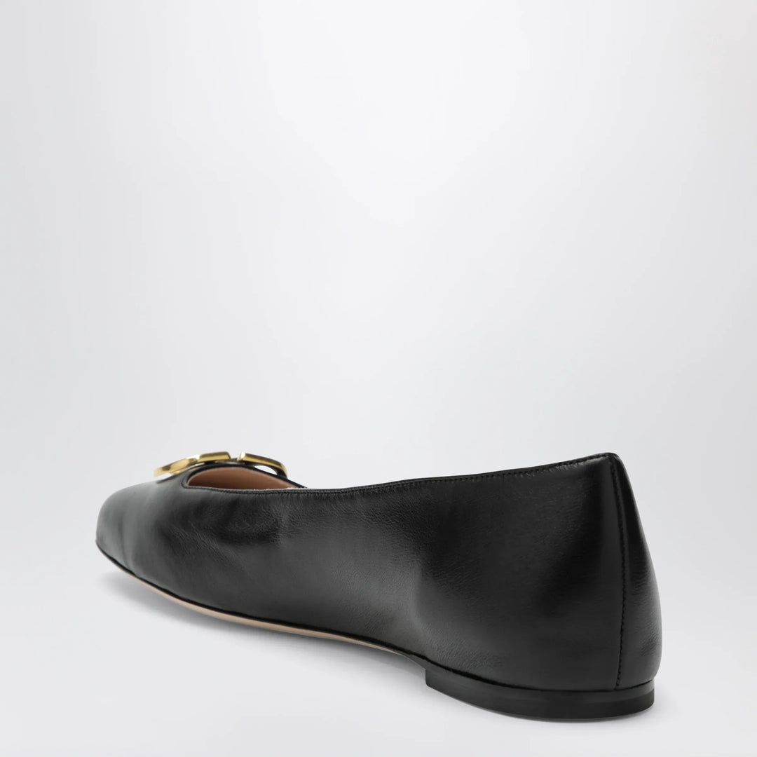 Valentino Garavani - Black VLogo Signature ballerina flats in nappa leather Brand Shoes
