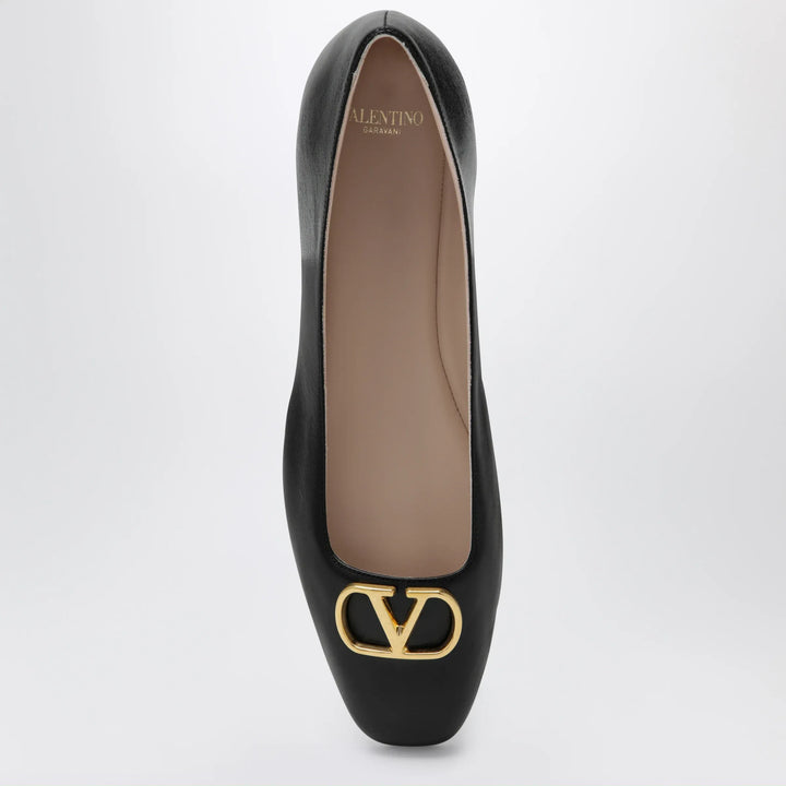 Valentino Garavani - Black VLogo Signature ballerina flats in nappa leather Brand Shoes