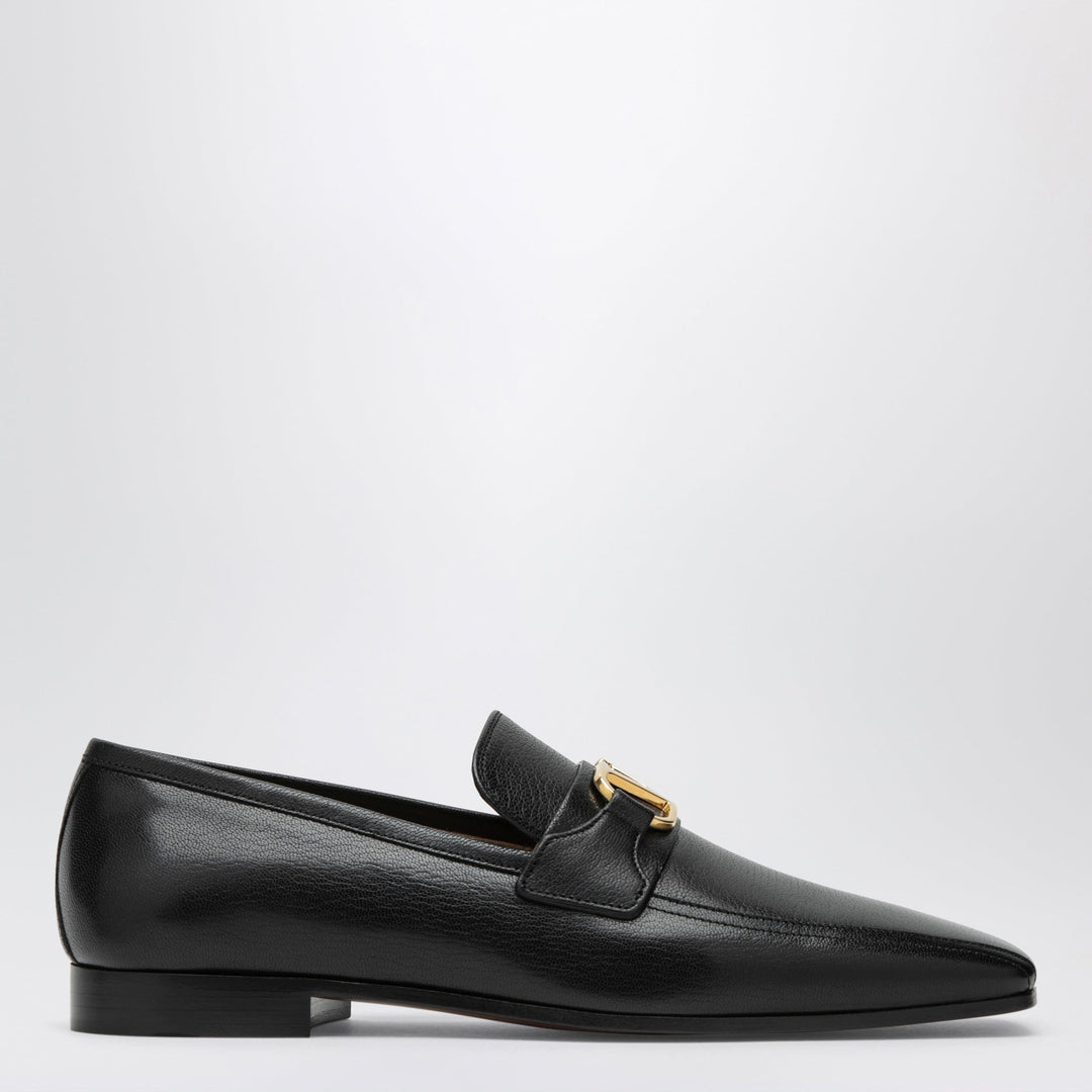 Shoes Valentino Garavani - Black Vlogo Signature goatskin loafers Brand