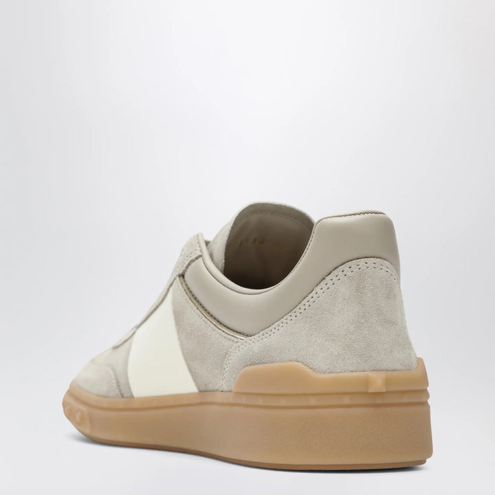 Valentino Garavani - Upvillage mixed-material sneakers in beige and ivory Brand Shoes