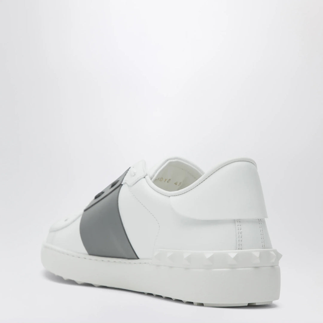 Valentino Garavani - White/Dark Steel Open Sneakers Brand Shoes