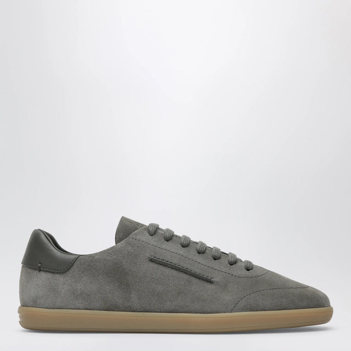 ZEGNA - Grey suede Sneakers Brand Shoes 6 UK
