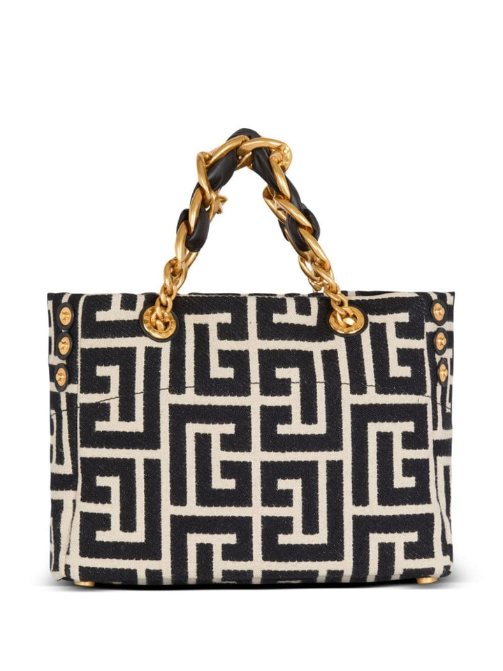 Balmain Shopper UNI Balmain Monogram Jacquard Bag Balmain Monogram Jacquard Bag Black/White Brand