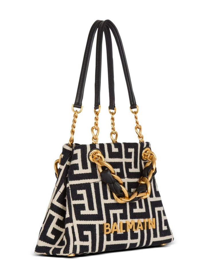 Balmain Shopper UNI Balmain Monogram Jacquard Bag Balmain Monogram Jacquard Bag Black/White Brand
