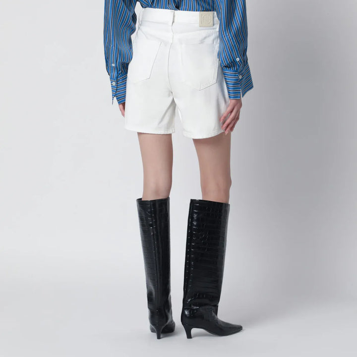 ANINE BING - Ecru Kat denim Shorts Brand Shorts