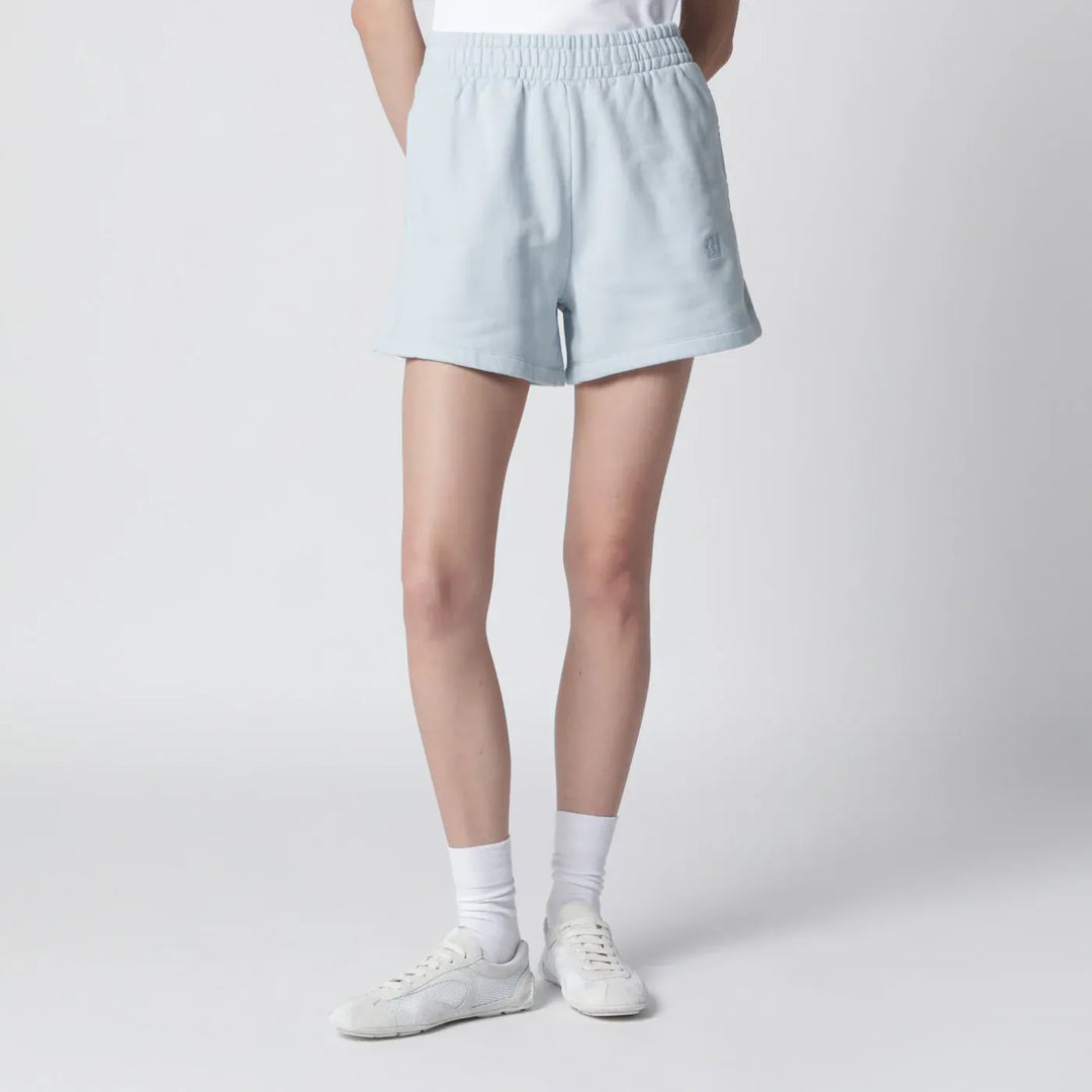 ANINE BING - Light blue cotton Shorts Brand Shorts XS