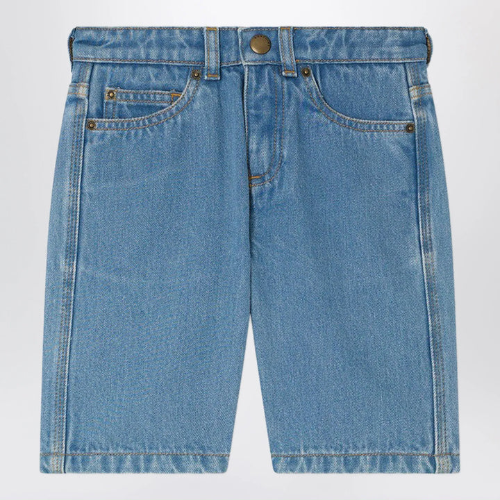Bonpoint - Elvio blue denim bermuda shorts Brand Shorts 4