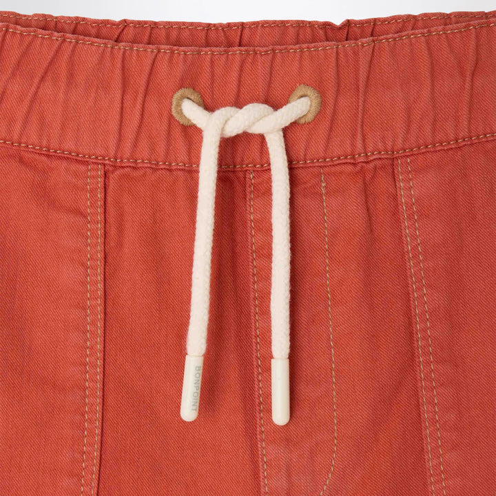 Bonpoint - Syl grenadine red bermuda shorts Brand Shorts