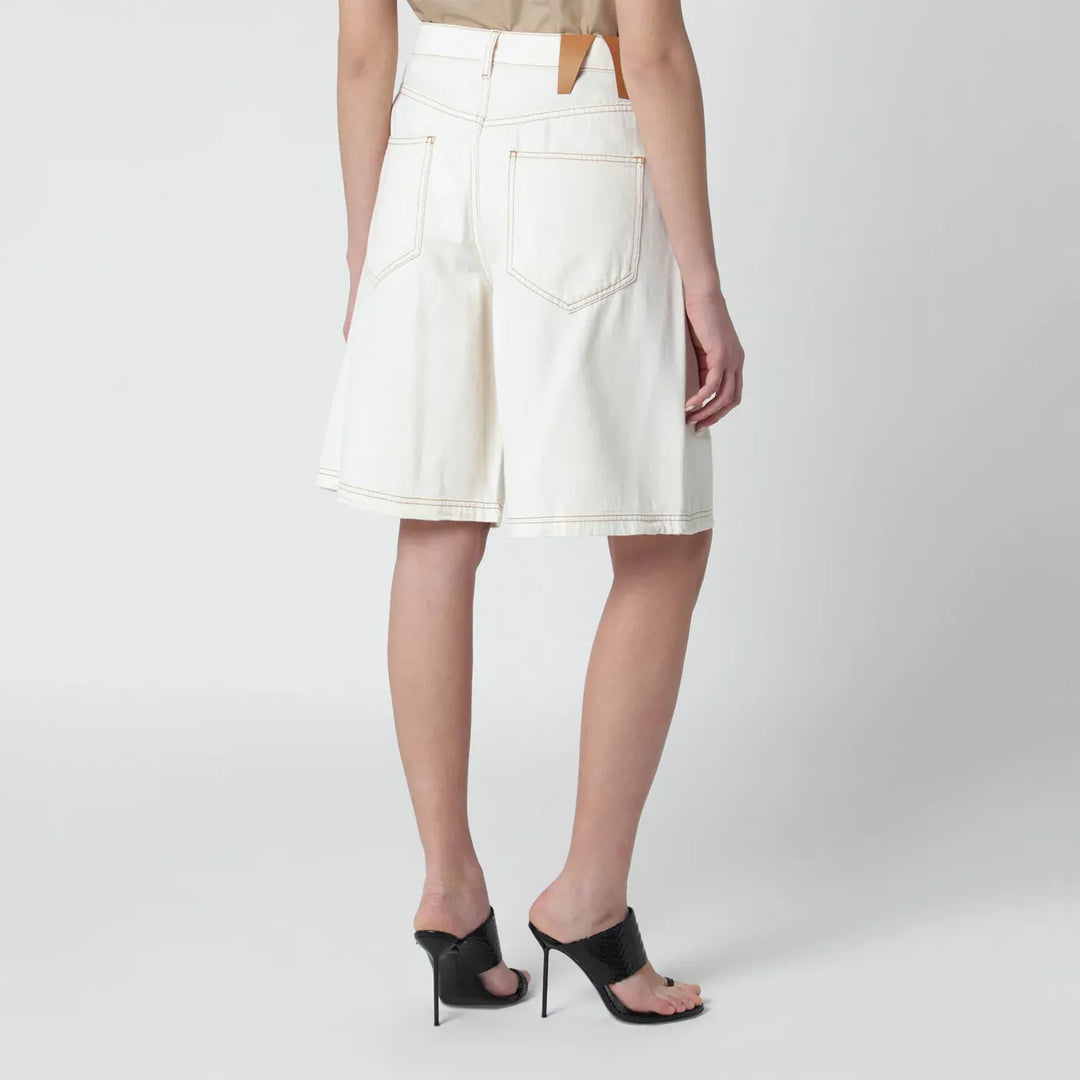 DARKPARK - Ecru cotton bermuda shorts Brand Shorts