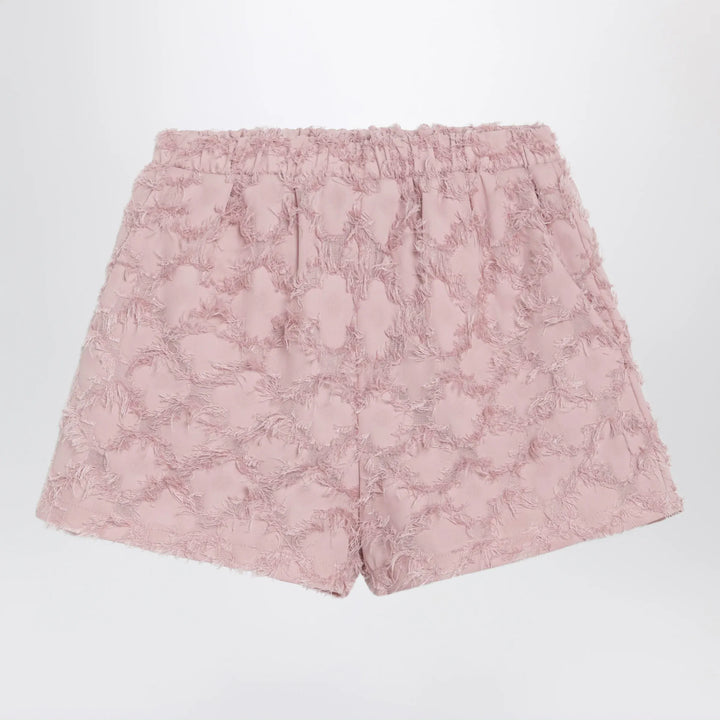 Douuod - Pink patterned shorts with fringes Brand Shorts 10