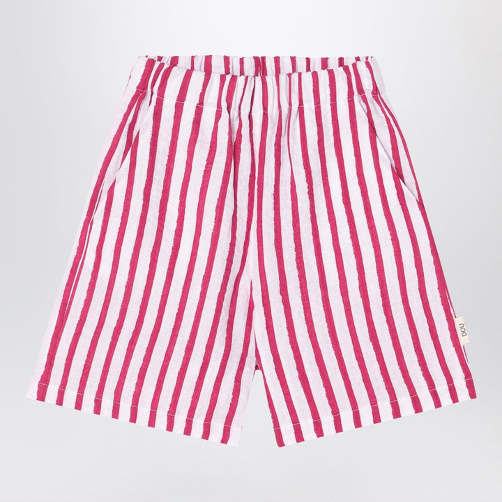 Shorts 10 Douuod - White/red striped Bermuda shorts in linen Brand
