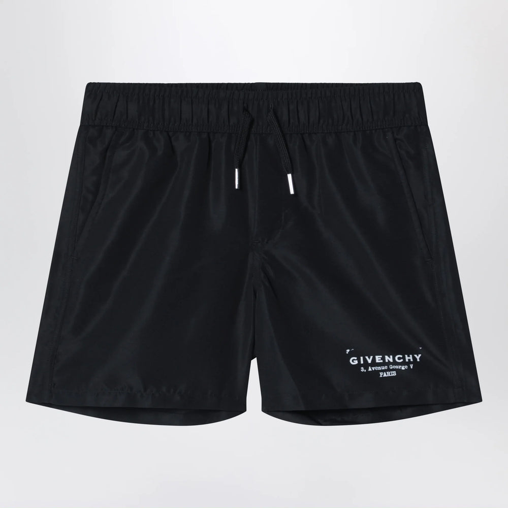 Givenchy - Black swim shorts with logo Brand Shorts 4