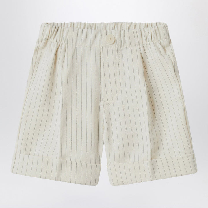 Shorts 18 Il Gufo - Pinstriped cotton Bermuda shorts Brand