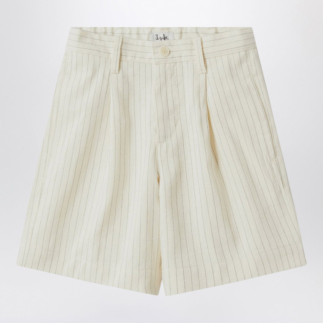 Shorts 2A Il Gufo - Pinstriped cotton Bermuda shorts Brand