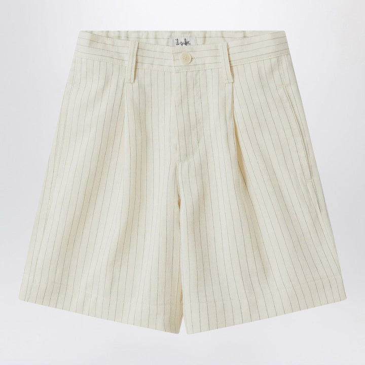 Shorts 2A Il Gufo - Pinstriped cotton Bermuda shorts Brand