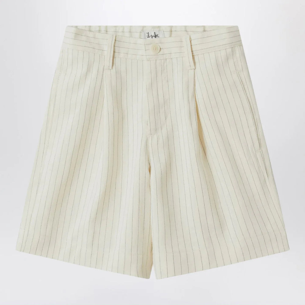 Il Gufo - Pinstriped cotton Bermuda shorts Brand Shorts 2A