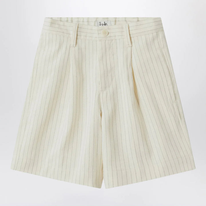 Il Gufo - Pinstriped cotton Bermuda shorts Brand Shorts 2A
