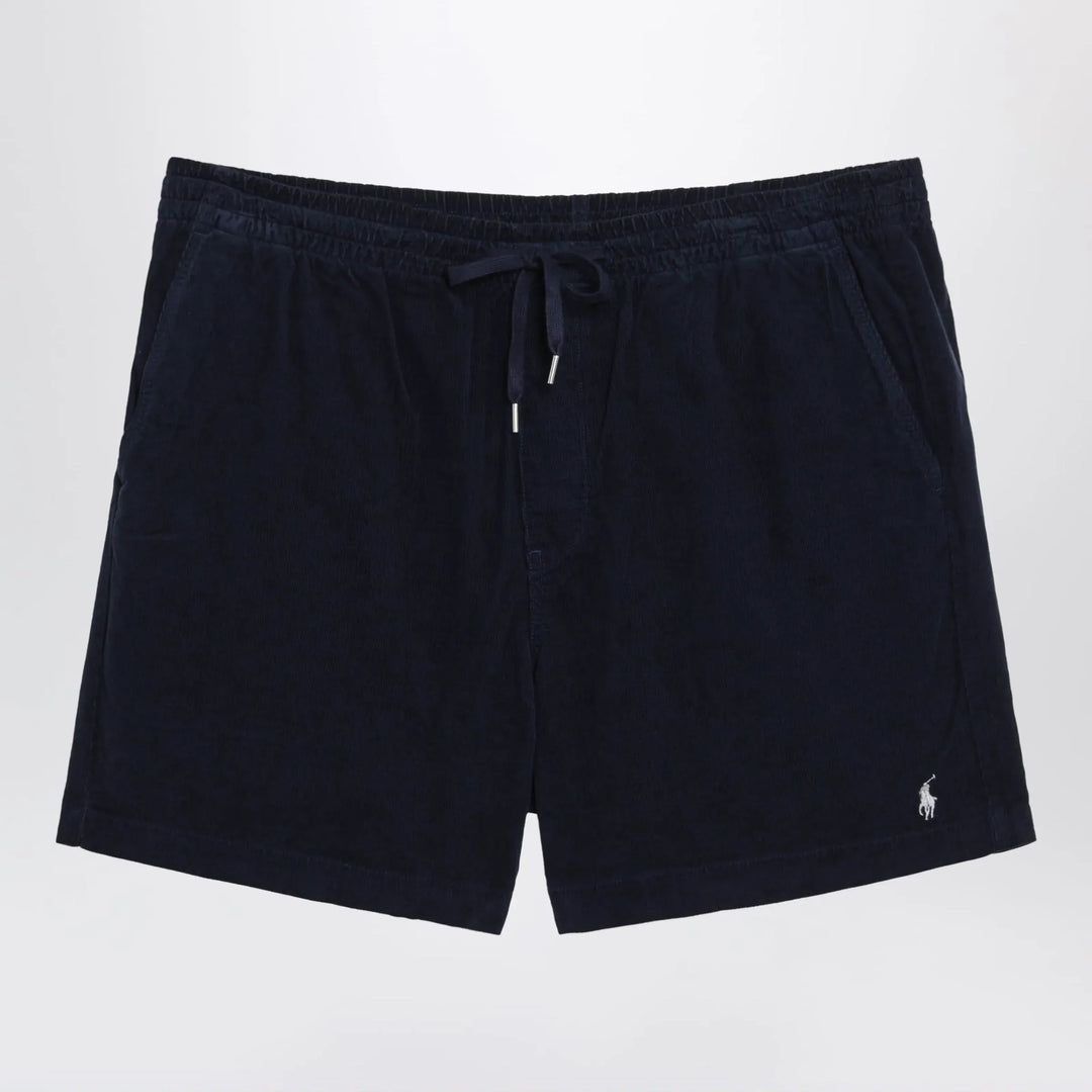 Polo Ralph Lauren - Navy ribbed Classic-Fit shorts Brand Shorts S
