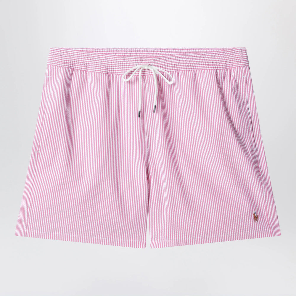 Polo Ralph Lauren - Traveler striped white/pink swim shorts Brand Shorts S