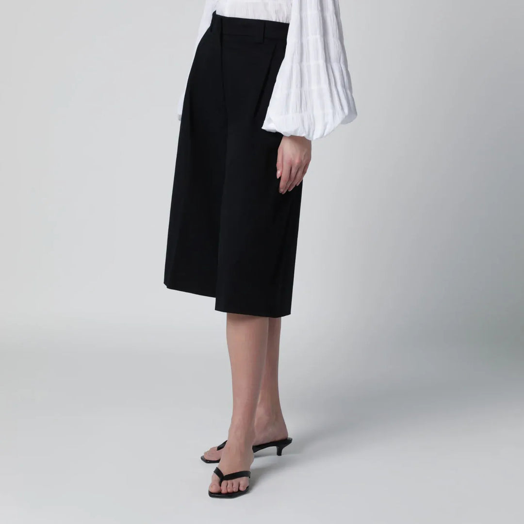 TheLatest - Black cotton Dakota bermuda shorts Brand Shorts