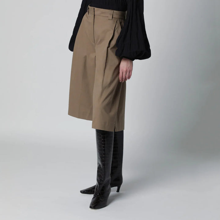 TheLatest - Cognac cotton Dakota bermuda shorts Brand Shorts