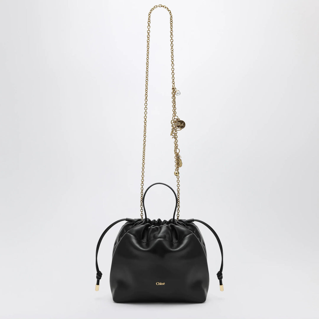 Chloé - Small Icons shoulder bag with chain in lambskin black Brand Shoulder Bag U