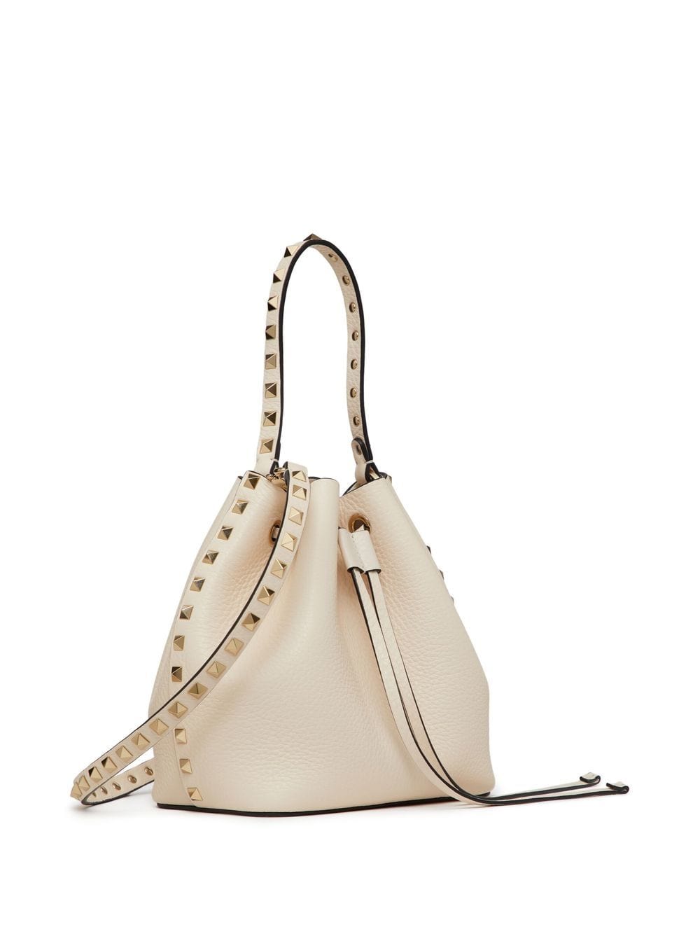 Valentino Garavani Shoulder UNI Valentino Garavani Rockstud Bucket Bag In Grainy Calfskin Valentino Garavani Rockstud Bucket Bag In Grainy Calfskin Brand