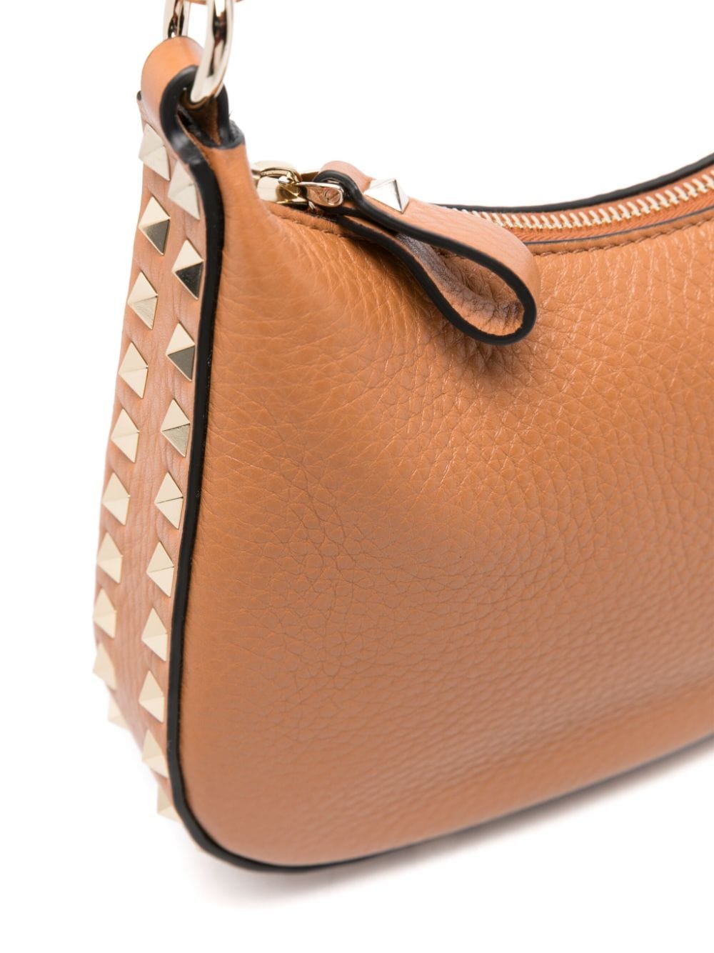 Valentino Garavani Shoulder UNI Valentino Garavani Rockstud Hobo In Pomegranate Calfskin Valentino Garavani Rockstud Hobo In Pomegranate Calfskin Brand