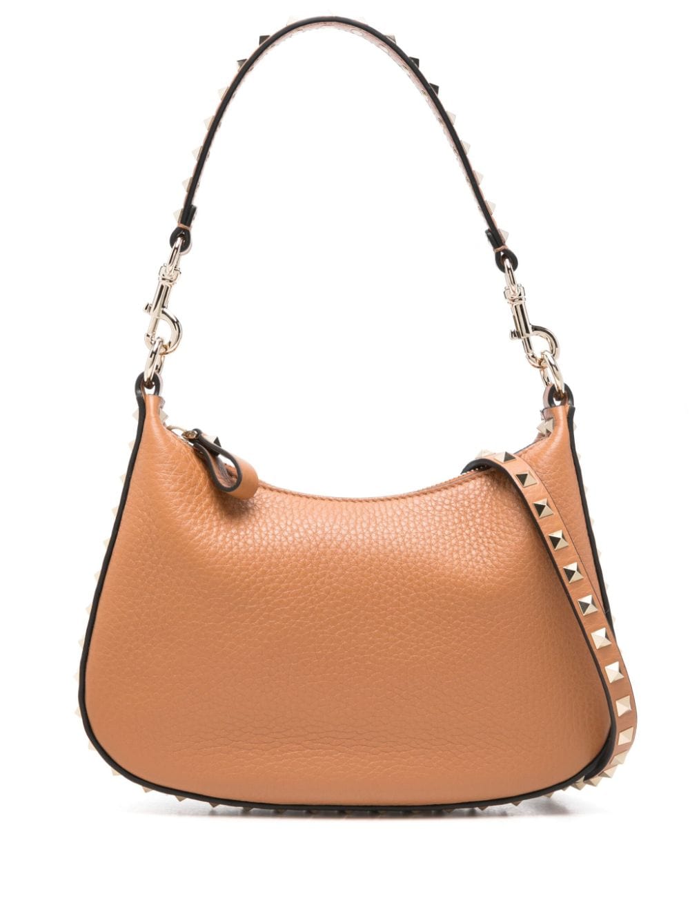 Valentino Garavani Shoulder UNI Valentino Garavani Rockstud Hobo In Pomegranate Calfskin Valentino Garavani Rockstud Hobo In Pomegranate Calfskin Brand