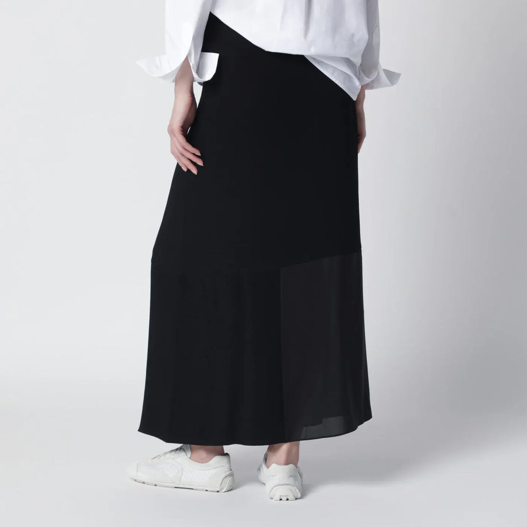 6397 - Black patchwork skirt Brand Skirts