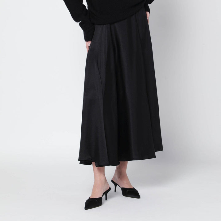 Skirts ANINE BING - Black Christina silk-blend midi skirt Brand