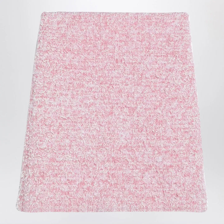 Balenciaga - Pink cotton blend tweed mini skirt Brand Skirts M