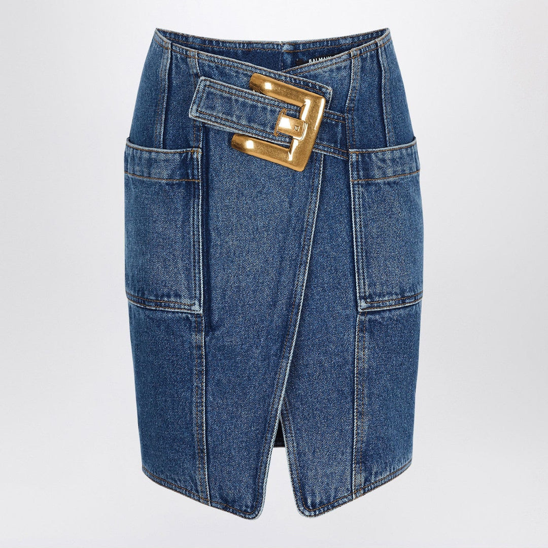 Skirts Balmain - Denim skirt with belt Brand