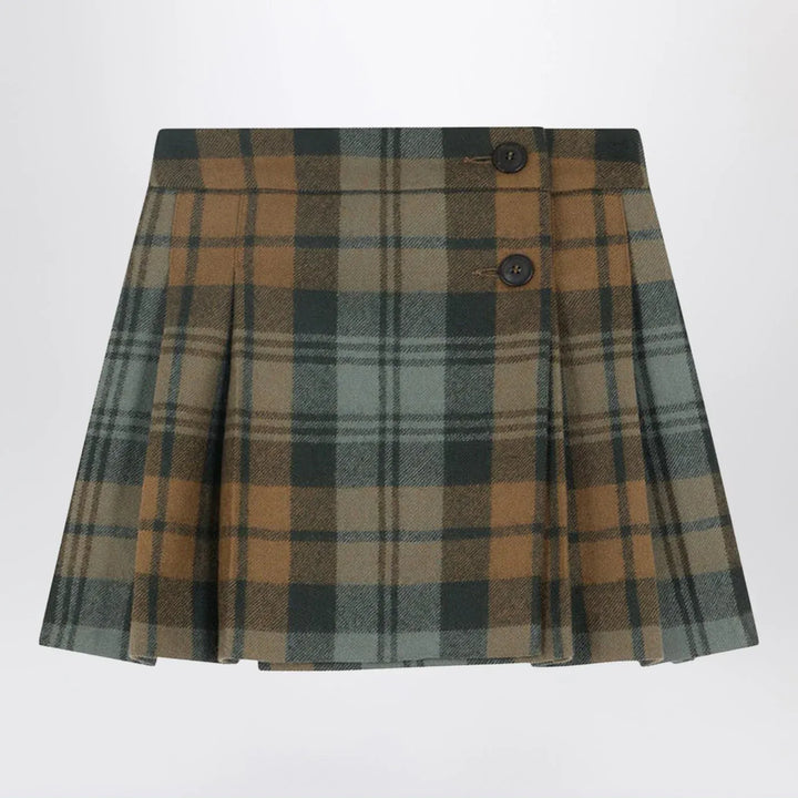Bonpoint - Talissa kilt skirt in wool with check pattern Brand Skirts 10