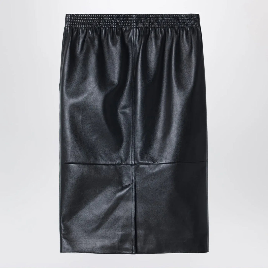 Chloé - Black pencil skirt in plongé nappa leather Brand Skirts