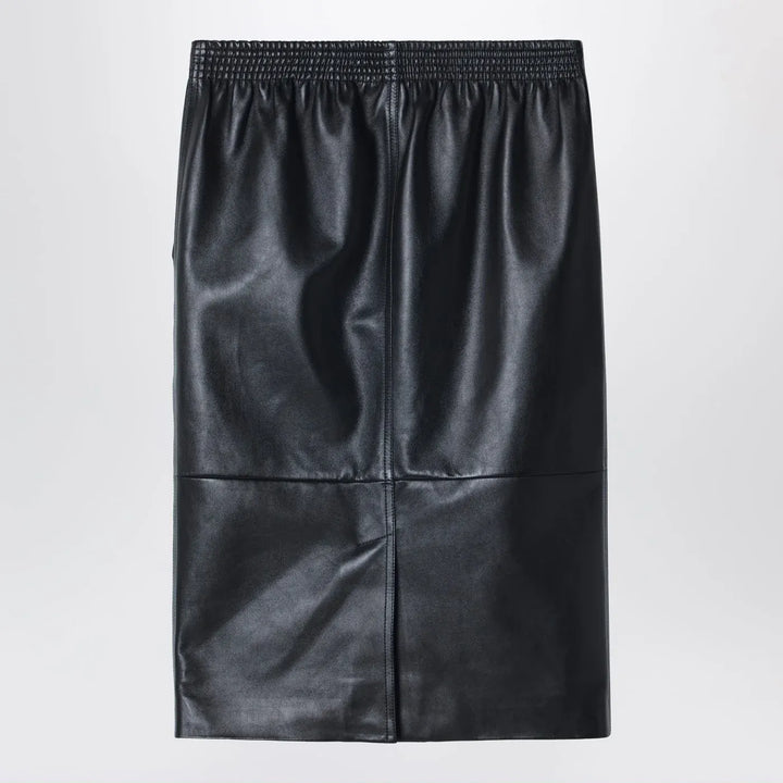 Chloé - Black pencil skirt in plongé nappa leather Brand Skirts