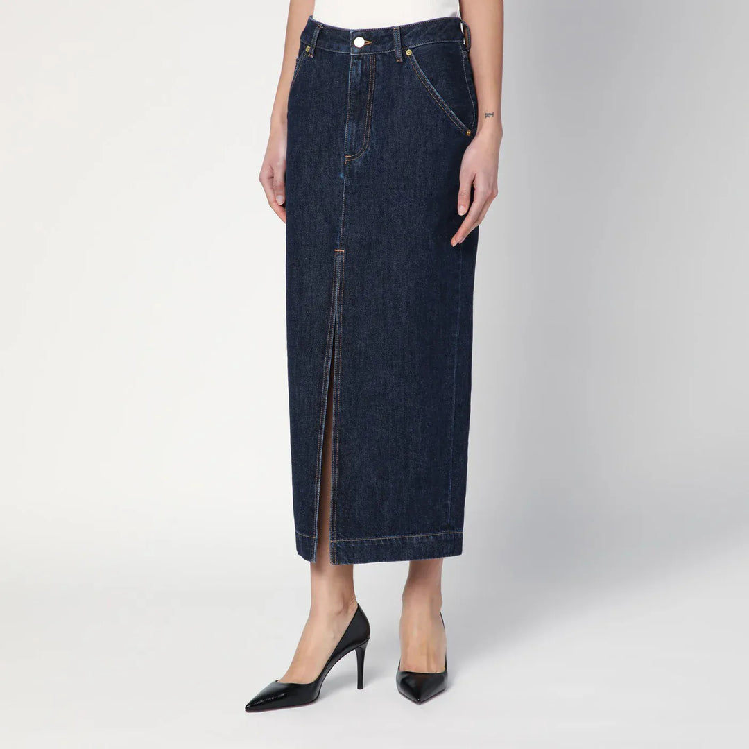DARKPARK - Dark blue Erika denim skirt Brand Skirts
