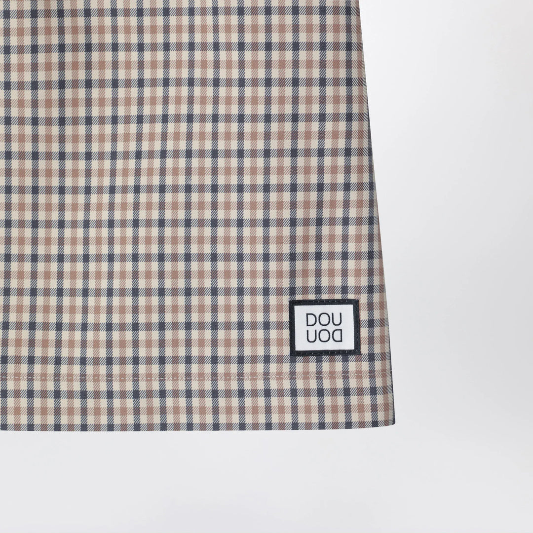 Douuod - Betulla beige mini skirt with check pattern Brand Skirts 8