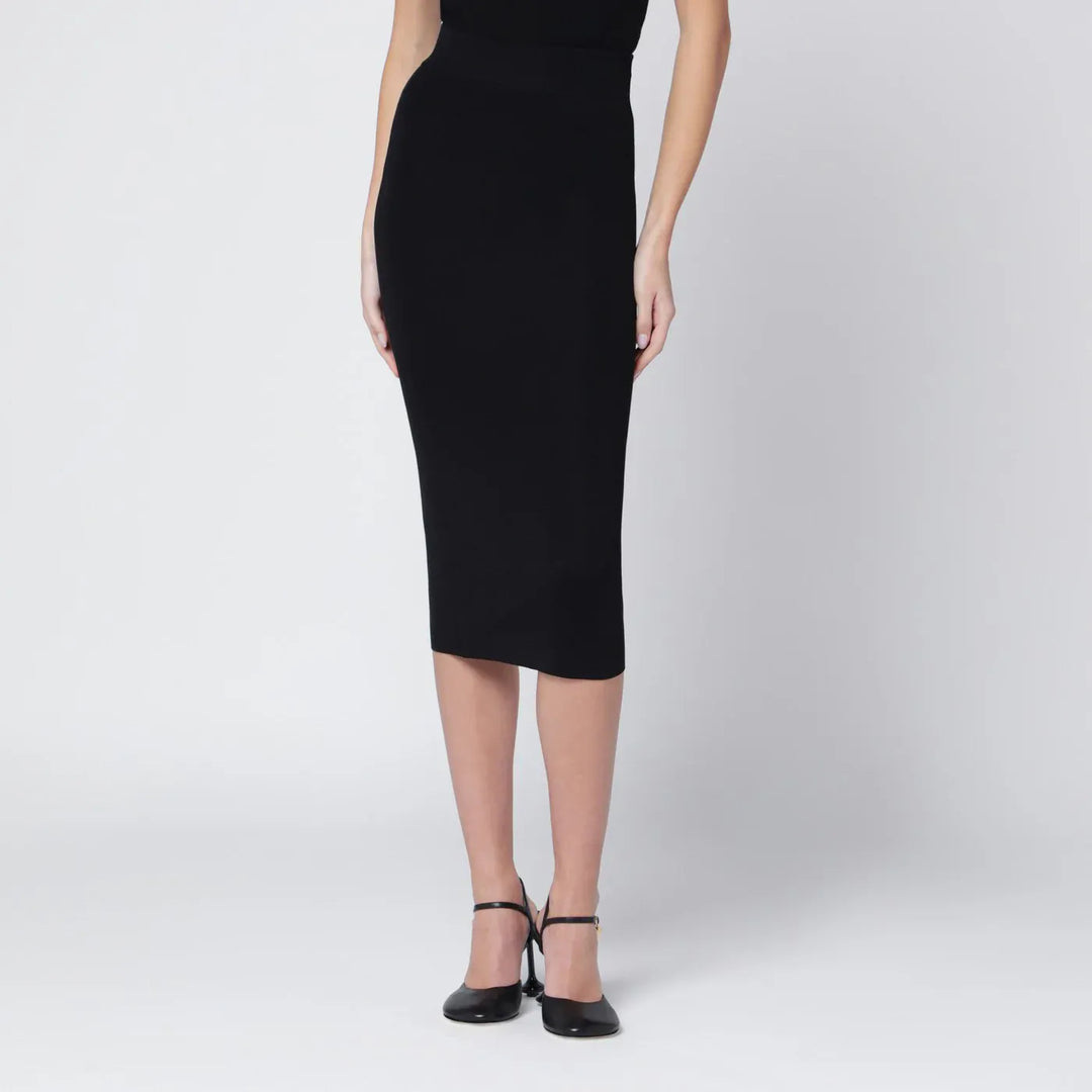 Entire Studios - Black viscose-blend midi skirt Brand Skirts M/L