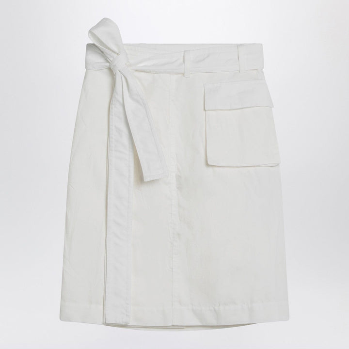 Skirts 38  IT Ferragamo - White wrap skirt in cotton blend Brand