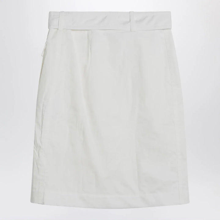 Ferragamo - White wrap skirt in cotton blend Brand Skirts 38  IT