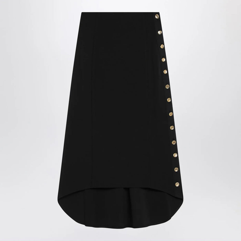 Givenchy - Black Milan stitch skirt with buttons Brand Skirts S