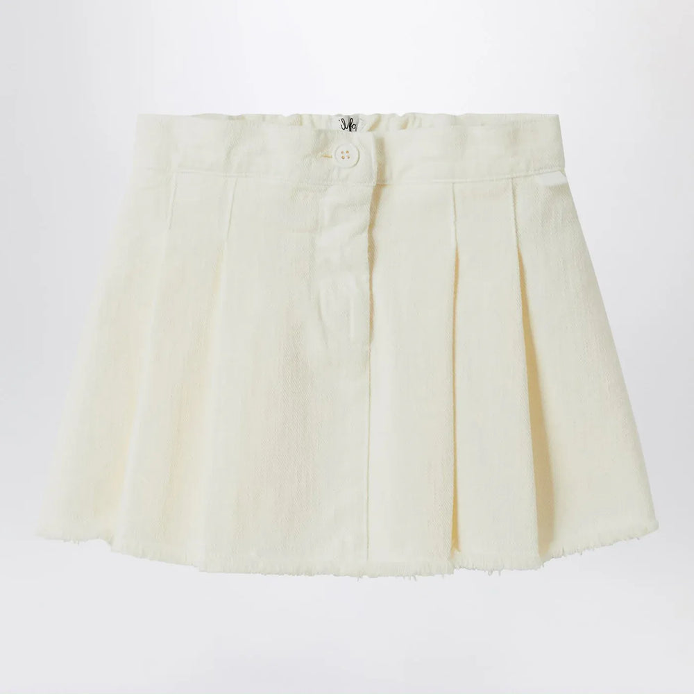 Il Gufo - White milk skirt in denim Brand Skirts 4A