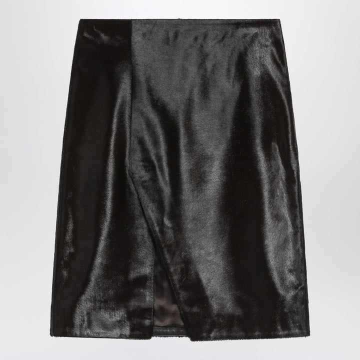 Skirts 38  FR LouLou De Saison - Brown Myra skirt in pony-effect leather Brand