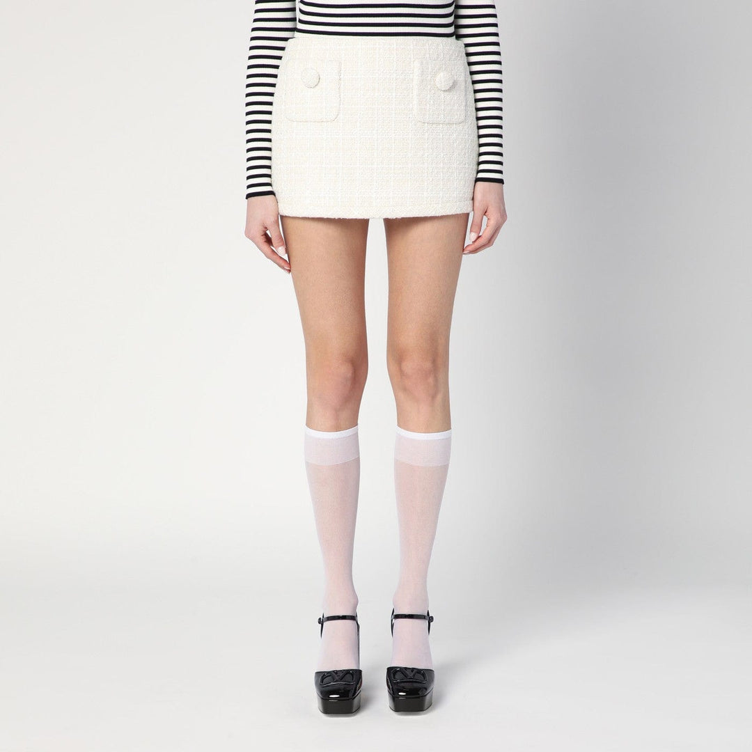 Skirts M Marc Jacobs - Ivory textured tweed mini skirt Brand